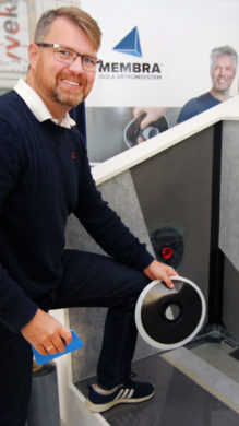 Produktsjef for Membra Isola våtromsystem, Thomas Gjessing.