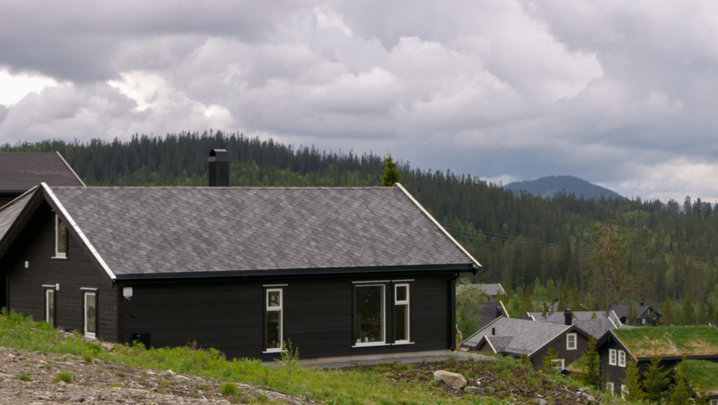 Hytte på fjellet med ISola Takshingel